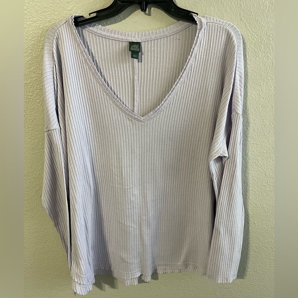 ❤️Wild Fable Ribbed V-Neck Top